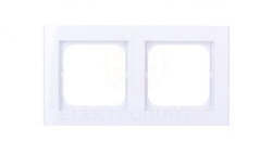 SONATA Ramka podwójna biały mat R-2R/75