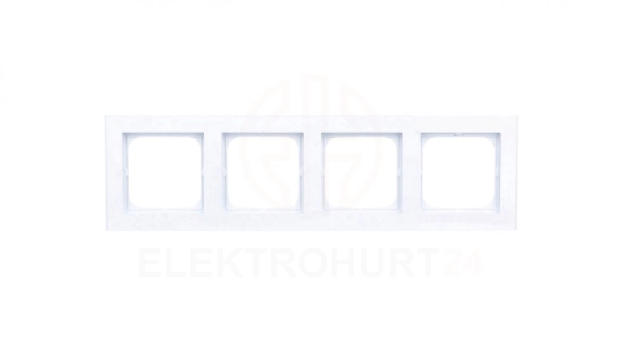 SONATA Ramka poczwórna biały mat R-4R/75