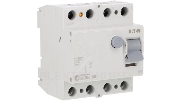 Wyłącznik różnicowoprądowy 4P 25A 0,03A typ AC xPole Home HNC-25/4/003 194693
