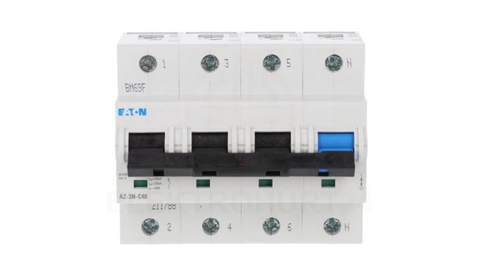Wyłącznik nadprądowy 3P+N C 40A 25kA AC AZ-3N-C40 211788