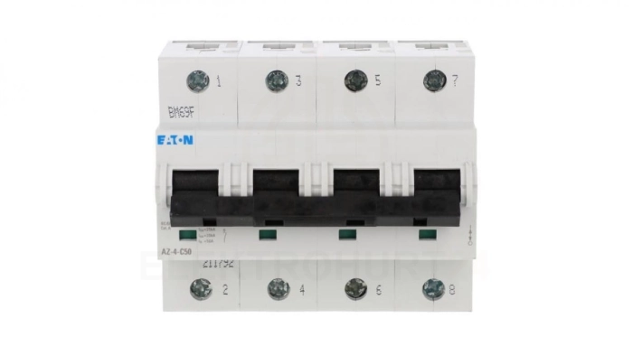 Wyłącznik nadprądowy 4P C 50A 25kA AC AZ-4-C50 211792