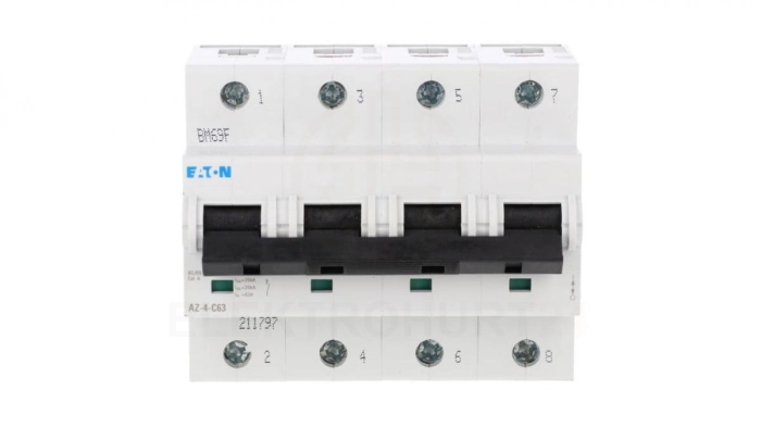 Wyłącznik nadprądowy 4P C 63A 25kA AC AZ-4-C63 211797