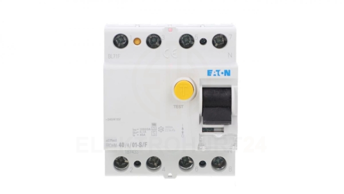 Wyłącznik różnicowoprądowy 4P 40A 0,1A 10kA typ S/F FRCMM-40/4/01-S/F 187433