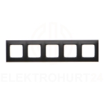 Simon 54 Premium Ramka 5-krotna czarny mat DR5/49