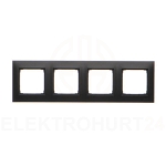 Simon 54 Premium Ramka 4-krotna czarny mat DR4/49