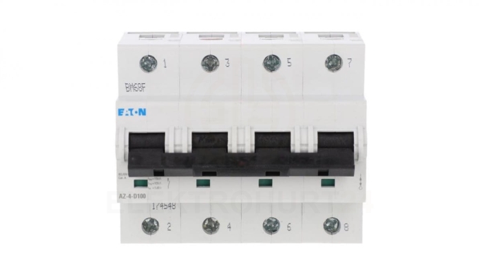 Wyłącznik nadprądowy 4P D 100A 25kA AC AZ-4-D100 174548