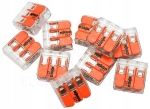 ZESTAW 10 SZT. Szybkozłączka 3x0,5-6mm2 transparen