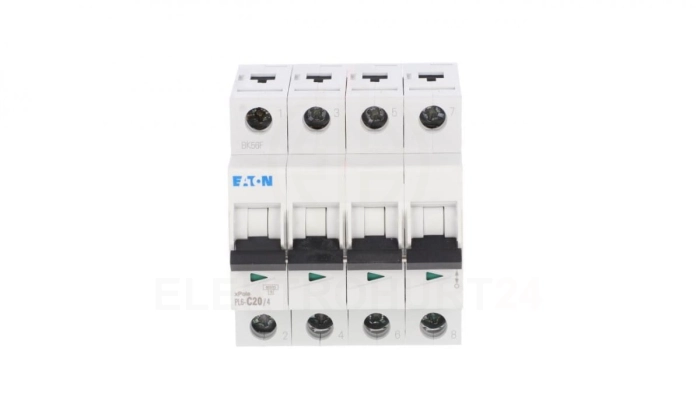 Wyłącznik nadprądowy 4P C 20A 6kA AC PL6-C20/4 166522