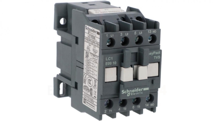 Stycznik mocy Easy TeSys Control AC-3, 9A, 3P (1NO), cewka 230V AC, 50/60Hz LC1E0910P7