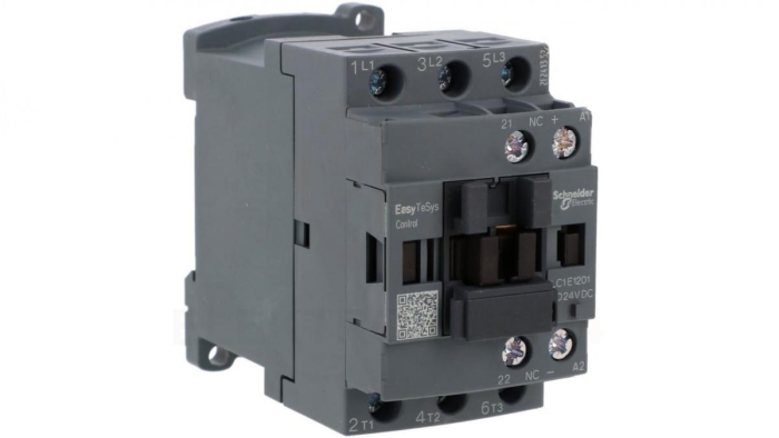 Stycznik mocy Easy TeSys Control AC-3, 12A, 3P (1NC), cewka 24V DC LC1E1201BD