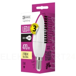 Żarówka LED 6W E14 470lm 2700K świeczka