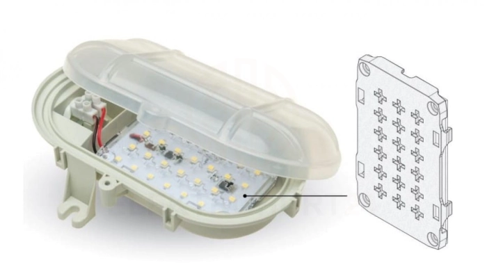Oprawa kanałowa Owal LED Slim 5W 4000K IP44 24V barwa neutralna 5W D.3165-BN-5W/24V