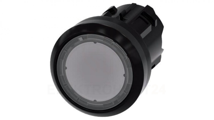 Przycisk podświetlany 22mm tworzywo bezbarwny płaski z samopowrotem SIRIUS ACT 3SU1001-0AB70-0AA0