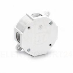 Puszka n/t hermetyczna pusta 79x79x37mm IP44 biała