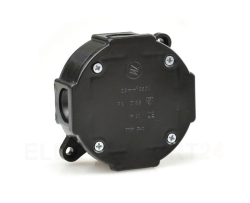 Puszka n/t hermetyczna pusta 79x79x37mm IP44 czarn