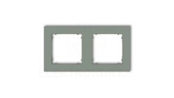 MINI Ramka uniwersalna podwójna kwadratowa z tworzywa szałwiowy 61MR-2