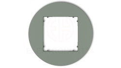 MINI Ramka uniwersalna pojedyncza okrągła z tworzywa szałwiowy 61MRTO-1