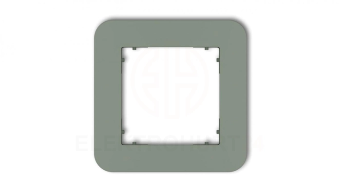 MINI Ramka uniwersalna pojedyncza zaokrąglona z tworzywa szałwiowy 61MRTZ-1