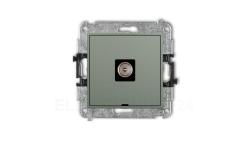 MINI Mechanizm gniazda antenowego pojedynczego TV, bez pola opisowego szałwiowy 61MGTVBO-1