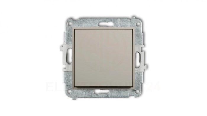 MINI Mechanizm łącznika schodowego (jeden klawisz bez piktogramu) taupe 60MWP-3.1