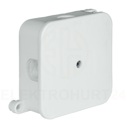 Puszka n/t hermetyczna pusta 88x88x40mm IP44 biała