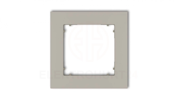 MINI Ramka uniwersalna pojedyncza kwadratowa z tworzywa taupe 60MR-1