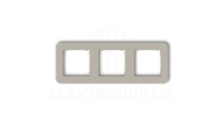 MINI Ramka uniwersalna potrójna zaokrąglona z tworzywa taupe 60MRTZ-3