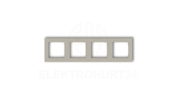 MINI Ramka uniwersalna poczwórna kwadratowa z tworzywa taupe 60MR-4