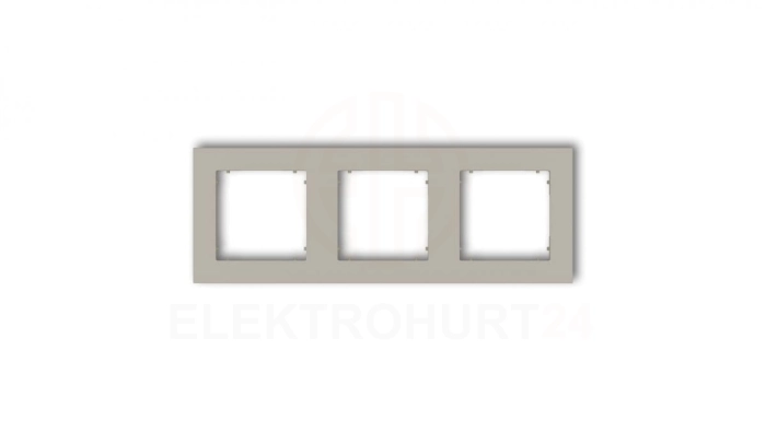 MINI Ramka uniwersalna potrójna kwadratowa z tworzywa taupe 60MR-3