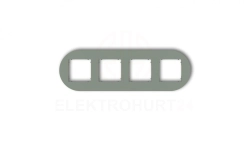 MINI Ramka uniwersalna poczwórna okrągła z tworzywa szałwiowy 61MRTO-4