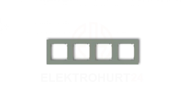 MINI Ramka uniwersalna poczwórna kwadratowa z tworzywa szałwiowy 61MR-4