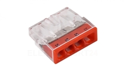 Szybkozłączka 4x 2,5mm2 czerwona E.4182T /100szt./