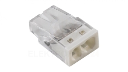 Szybkozłączka 2x 2,5mm2 biała E.4180T /100szt./