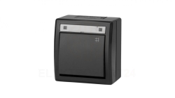 AQUANT 2K łącznik natynkowy krzyżowy IP55 antracytowy 5006-17