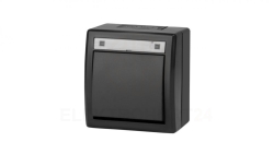 AQUANT 2K łącznik natynkowy 1-biegunowy (schodowy) IP55 antracytowy 5001-17