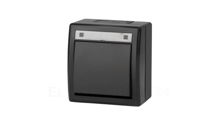 AQUANT 2K łącznik natynkowy 1-biegunowy (schodowy) IP55 antracytowy 5001-17