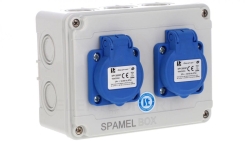 Rozdzielnica 2x3x16A INA=16A IP54 SB-001505-P0010-54