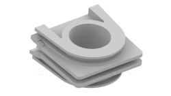 AQUANT 2K adapter do pionowego łączenia gniazd i łączników IP55 szary 5080-10