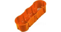 Puszka podtynkowa PK-60 potrójna z wkrętami głęboka