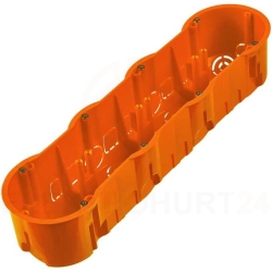 Puszka P/T PK-60 poczwórna z wkrętami głęboka