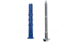 Kołek ramowy poliamidowy Rawlplug fi10 z łbem sześciokątnym 10x80 R-FF1-N-10K080 /50szt./
