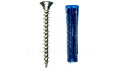 Kołek uniwersalny Rawlplug 5x25 mm z wkrętem 3,5x30 mm do wszystkich typów podłoży 4ALL-05+3530 /50szt./