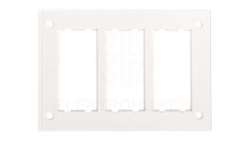 Simon Connect Ramka CIMA PRO potrójna 6xK45 pozioma do puszki SBM350 czysta biel SBM302/9