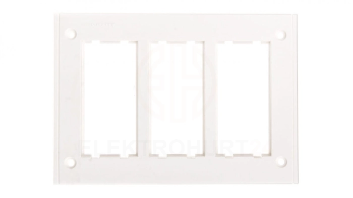 Simon Connect Ramka CIMA PRO potrójna 6xK45 pozioma do puszki SBM350 czysta biel SBM302/9