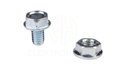 Śruba + nakrętka kołnierzowa ząbkowana SKK M6X10 650152 /100szt./