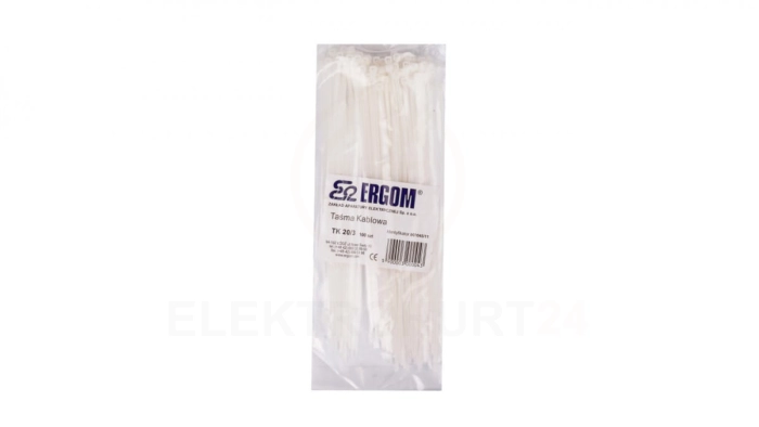 Opaska kablowa TK 20/3 naturalna E01TK-01010100601 /100szt./