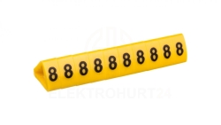 Oznacznik przewodów OZ-3/8 żółty E04ZP-01020500900 /100szt./