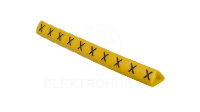 Oznacznik przewodów OZ-1/X żółty E04ZP-01020204600 /100szt./