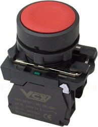 Przycisk pojedyńczy czerwony XB5-AA45 1NO+1NC