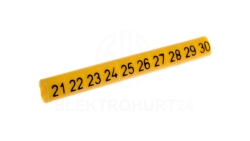 Oznacznik przewodów OZ-0/21-30 żółty E04ZP-01020101300 /100szt./